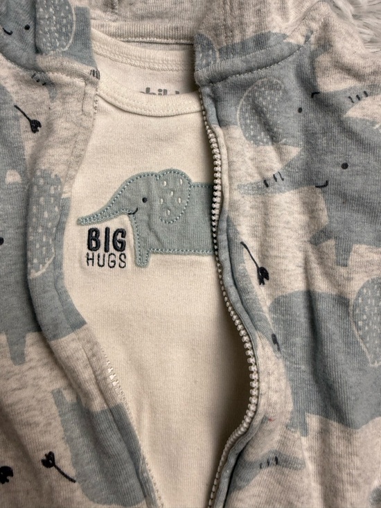 3/6 month - Elephant infant baby 3pc outfit - Picture 4 of 7